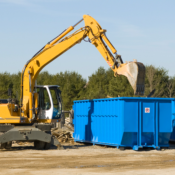 are there any restrictions on where a residential dumpster can be placed in Lapel